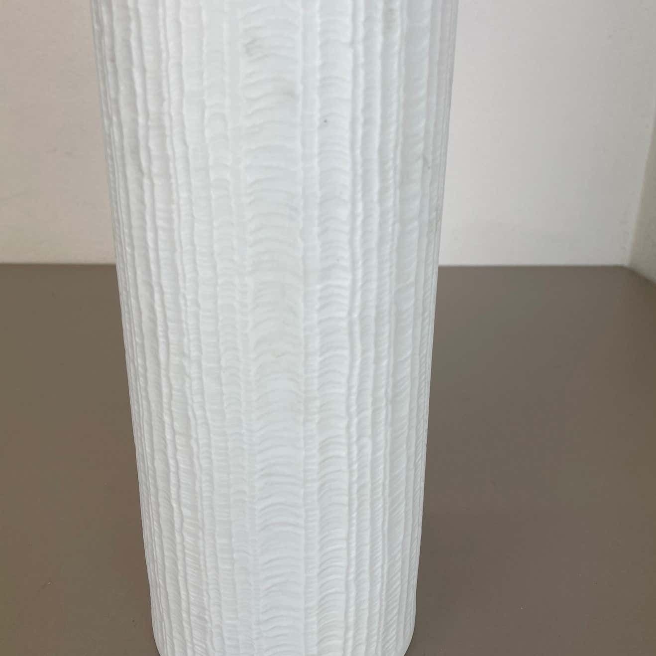 Large 32cm Op Art Vase Vase Heinrich Fuchs For Hutschenreuther, Germany, 1970s photo vintage