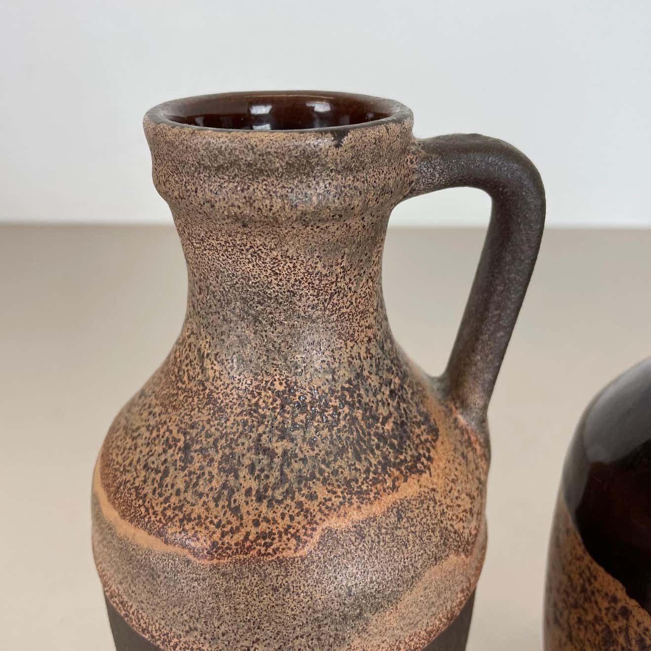 Set Of Three Pottery Fat Lava "Supercolor" Vases Made By Marei, Germany, 1970 photo 442.0