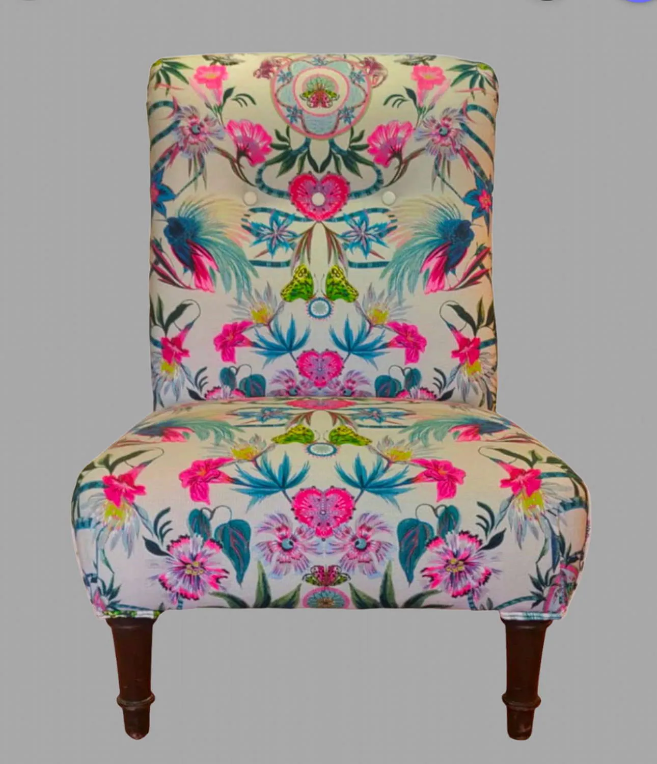 An Edwardian Nursing Chair Covered In An Osborne And Little Fabric