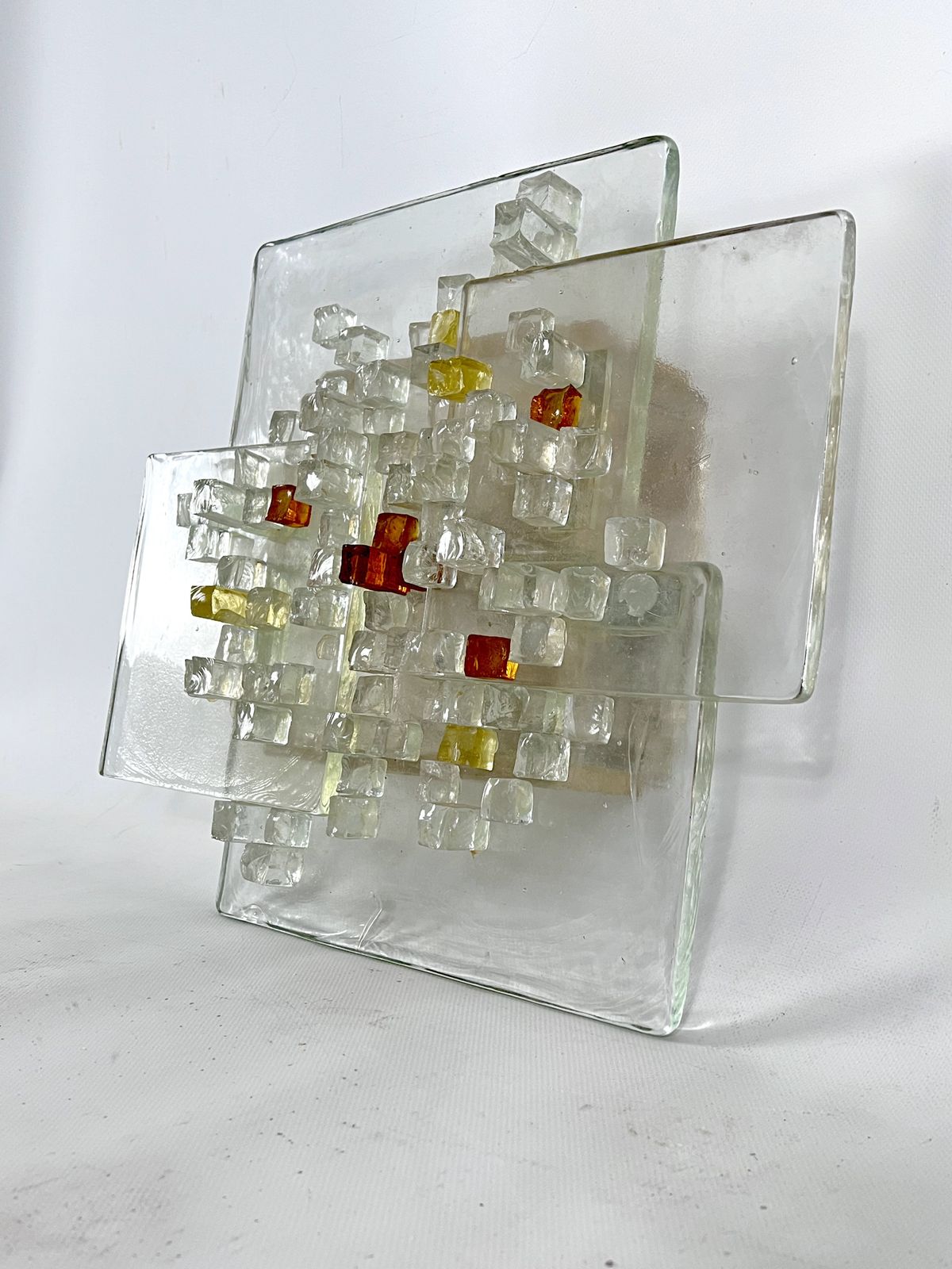 Mid Century Large Murano Glass Wall Light By Albano Poli For Poliarte. Italy 1970s photo 3542.5