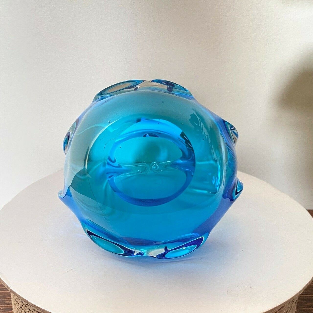 Helder En Blauw Murano Schaal photo buy