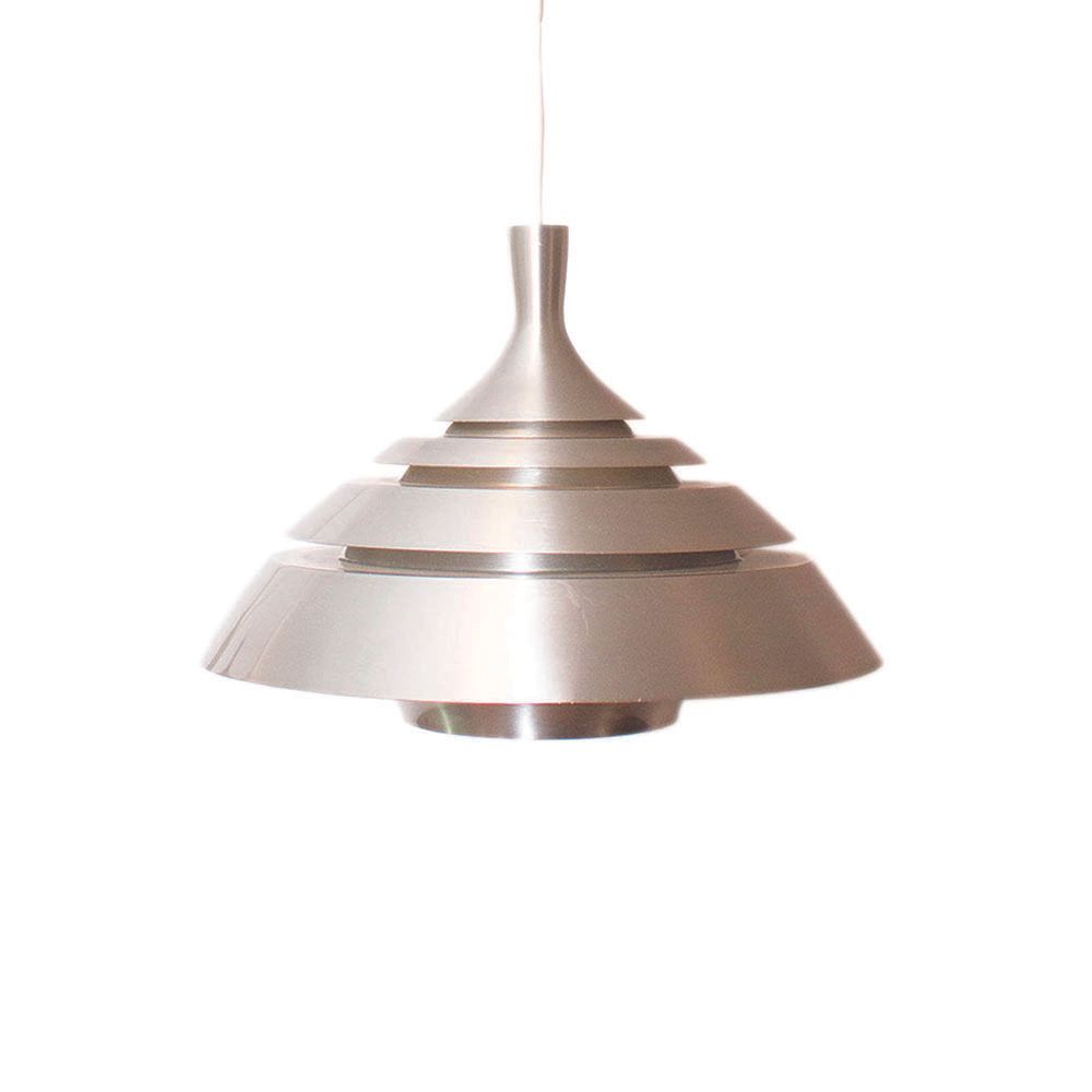 Aluminum Pendant Lamp By Hans Agne Jakobsson, Sweden, 1960s photo Lighting