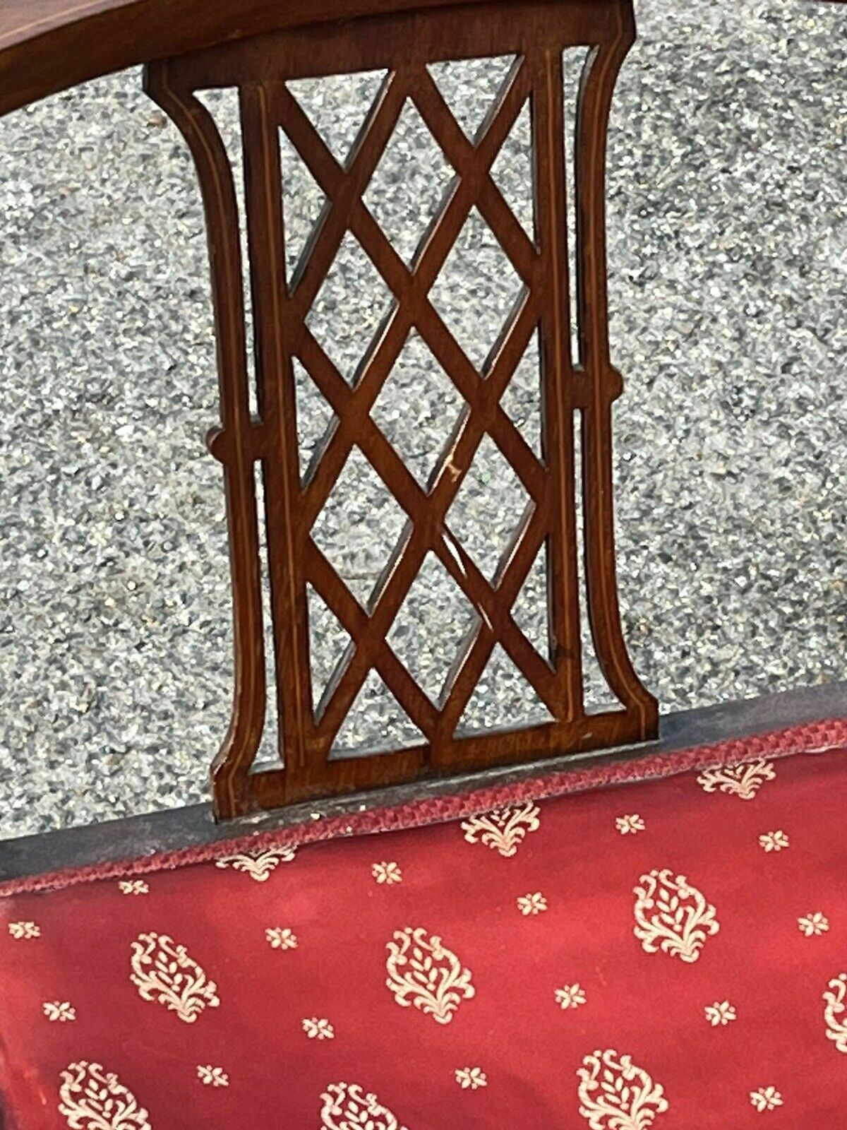 Antique Inlaid Mahogany Armchair photo 395.0