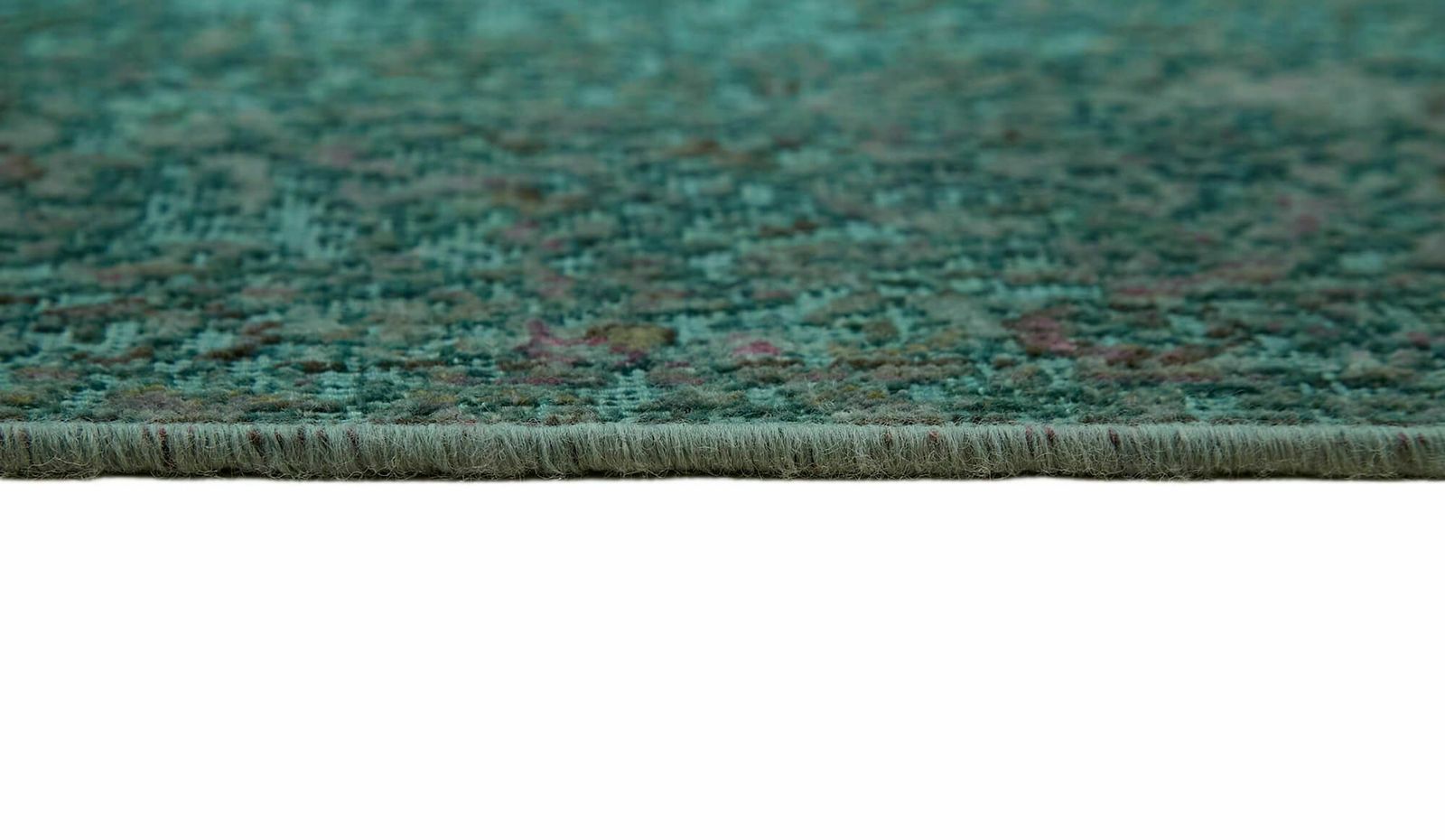 Handmade Turquoise 395 X 300 Cm Over Dyed Large Area Rug photo vintage