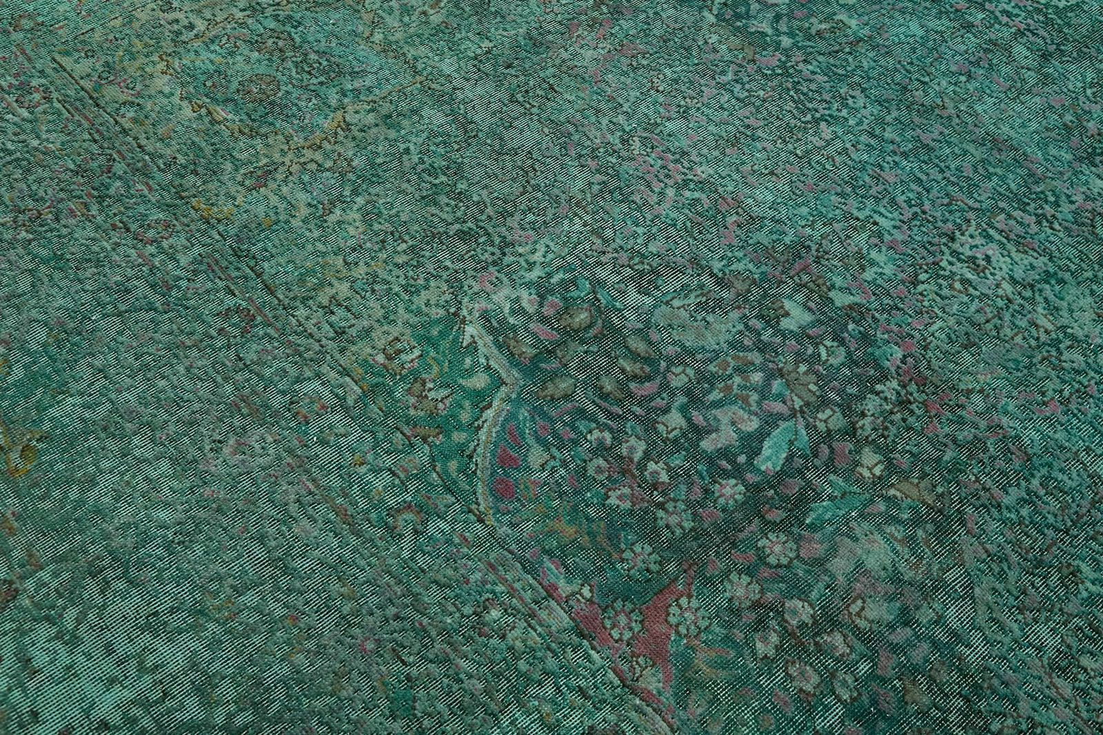 photo for sale Handmade Turquoise 395 X 300 Cm Over Dyed Large Area Rug