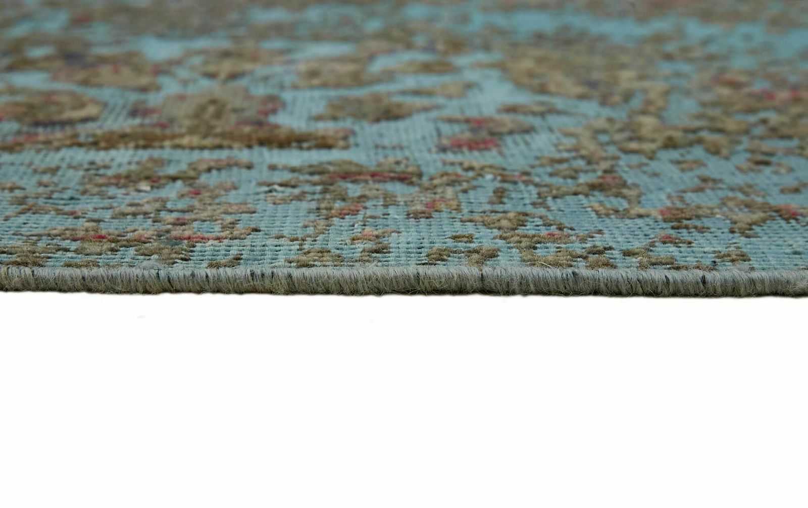 Handmade Blue 380 X 294 Cm Over Dyed Large Area Rug photo buy
