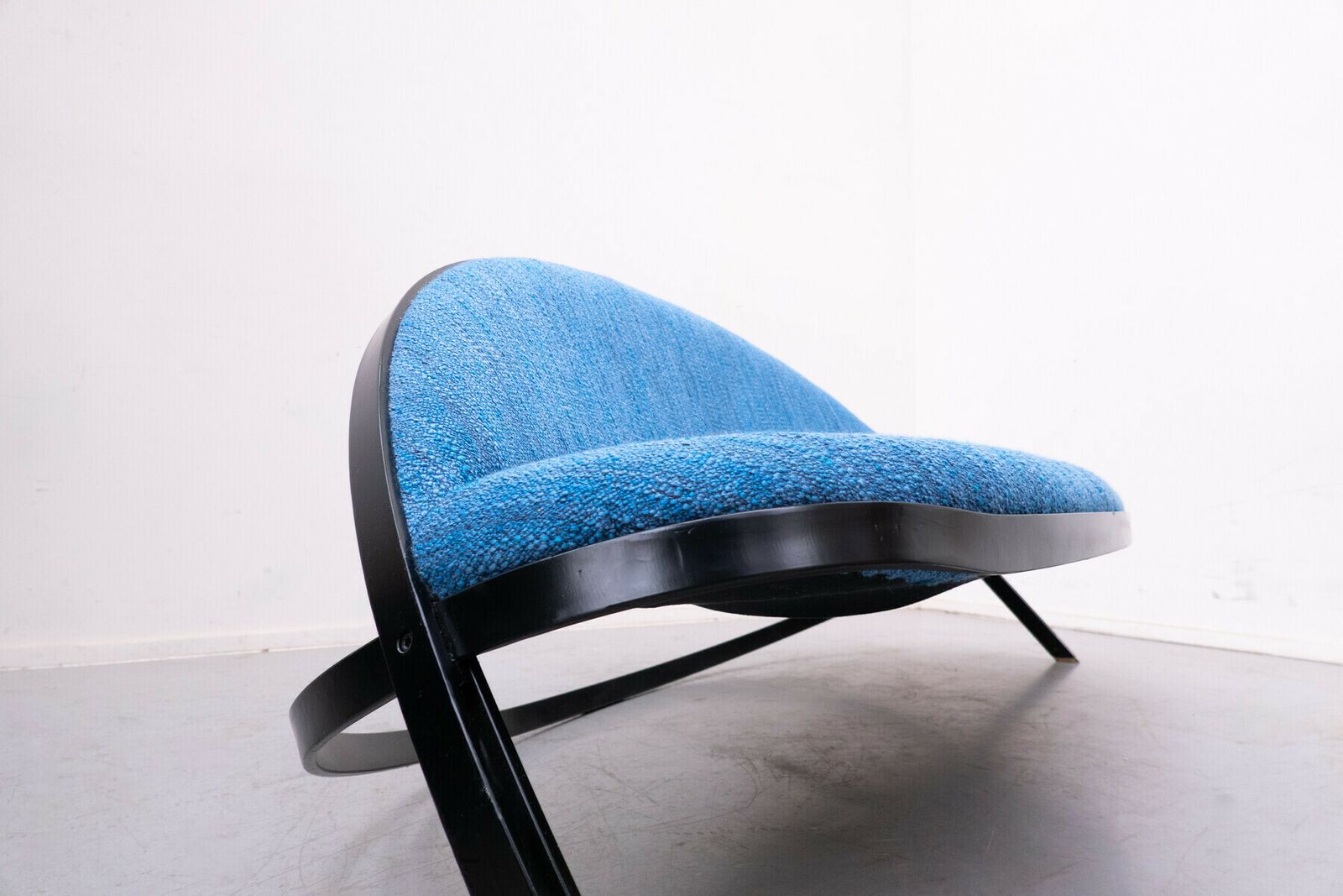 Mid Century Blue ''Saturno'' Sofa By Gastone Rinaldi For Rima photo buy