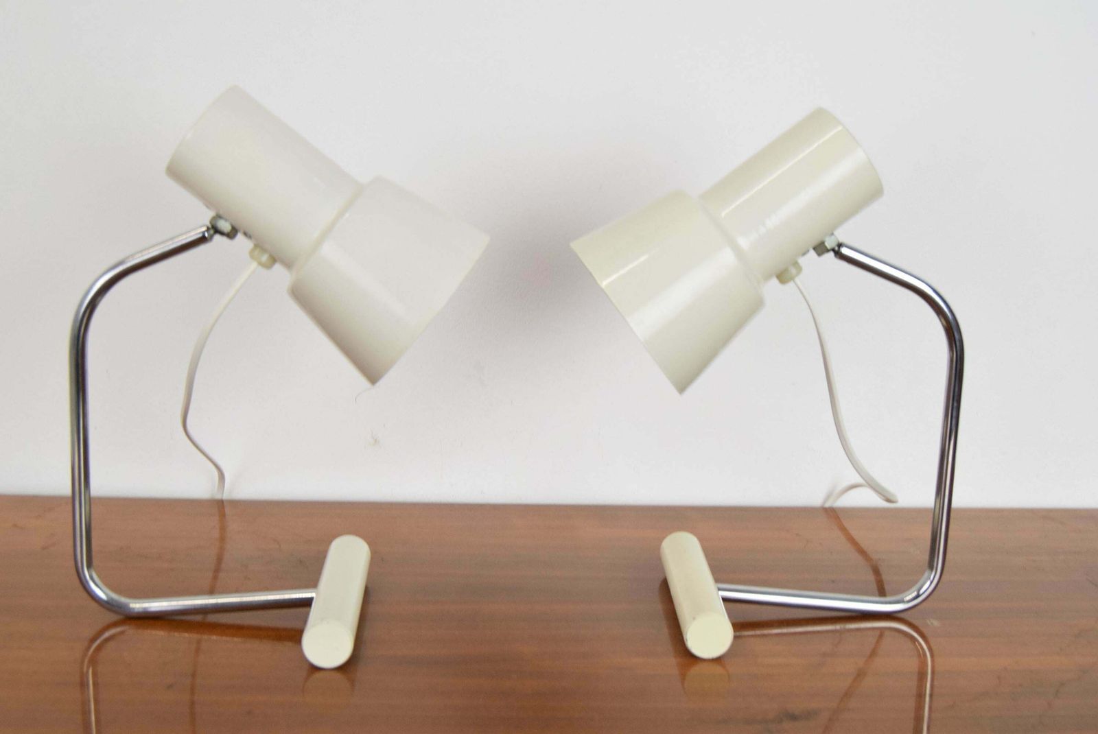 Pair Of Mid Century Table Lamps By Josef Hurka For Napako,1970's. photo for sale