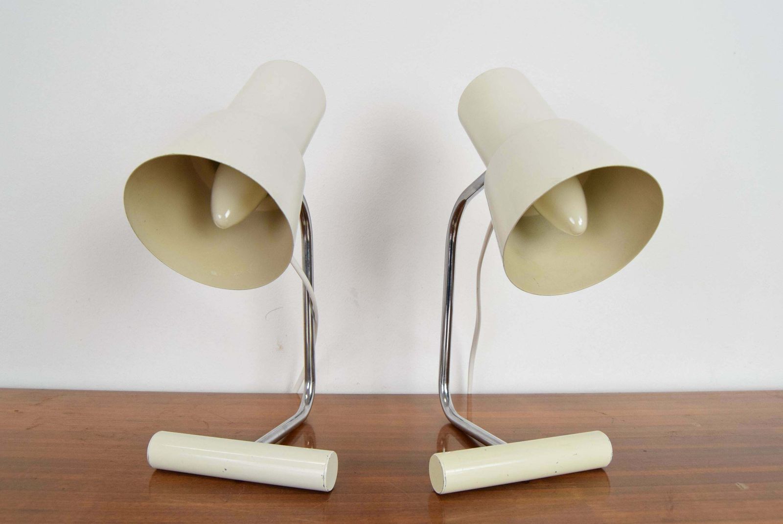 photo furniture Pair Of Mid Century Table Lamps By Josef Hurka For Napako,1970's.
