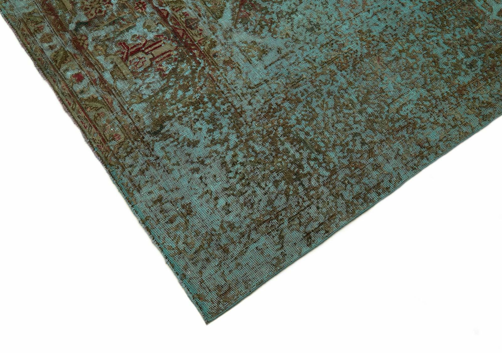 Handmade Turquoise 375 X 290 Cm Over Dyed Large Area Rug photo Textiles