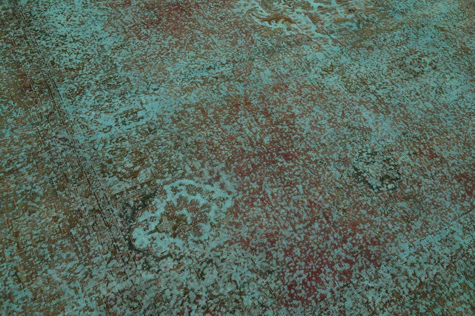 photo furniture Handmade Turquoise 375 X 290 Cm Over Dyed Large Area Rug