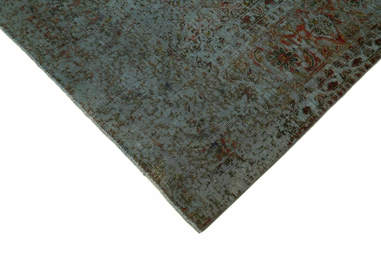 Handmade Grey 378 X 294 Cm Over Dyed Large Area Rug photo Textiles