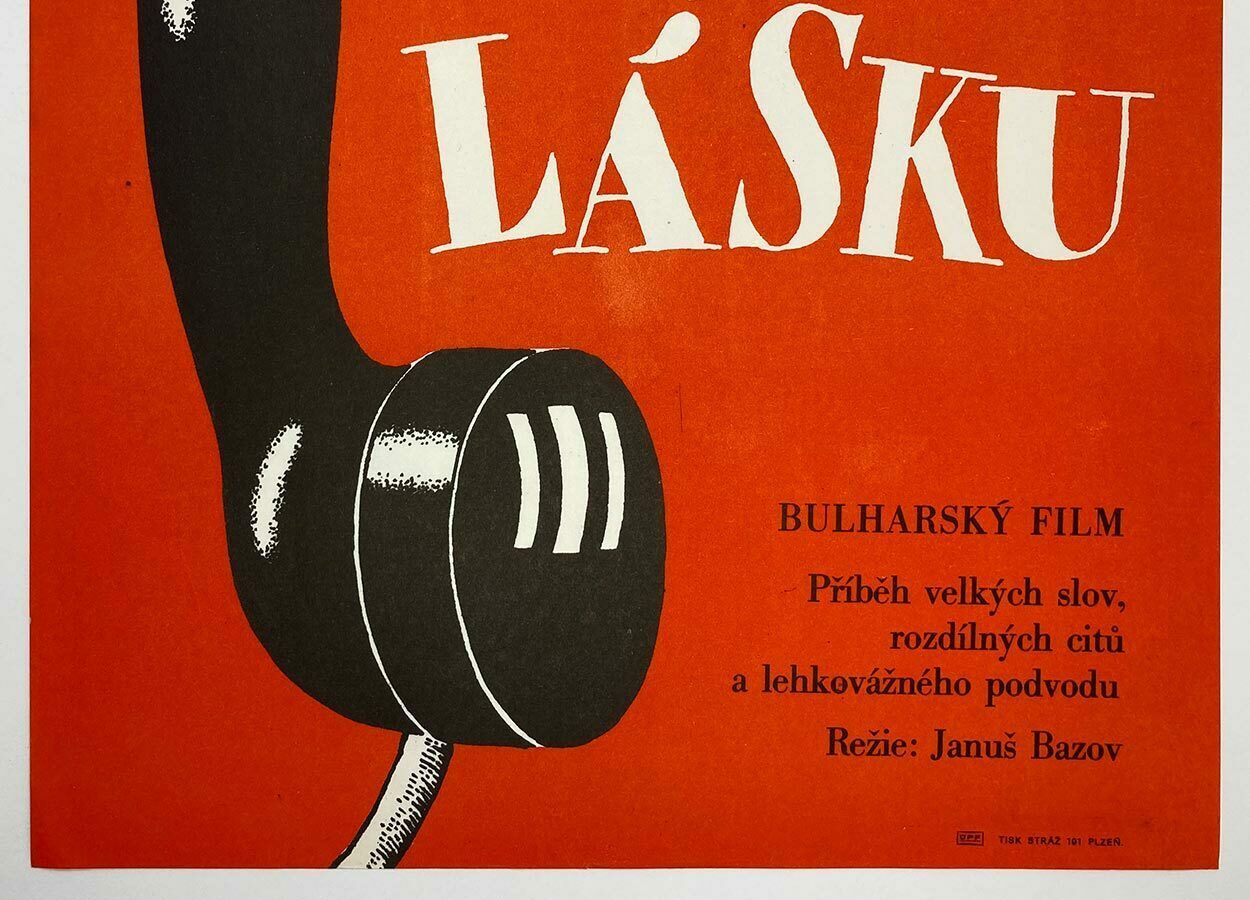 Original Film Poster, Love Game, Unknown Artist, 1980, Genuine Czech Vintage Print photo for sale