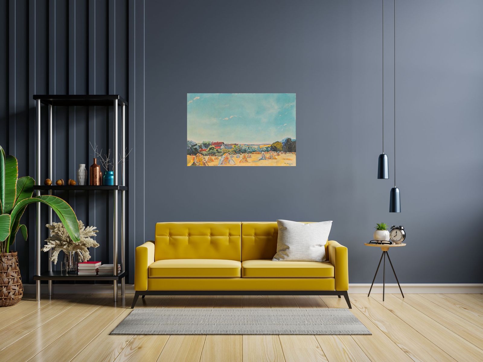 "The Harvest"  By W  Schicker, 1940s photo furniture