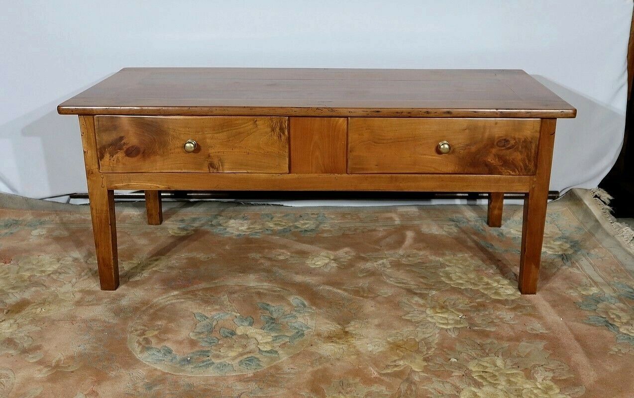 Living Room Coffee Table In Solid Cherry, 19th Century
