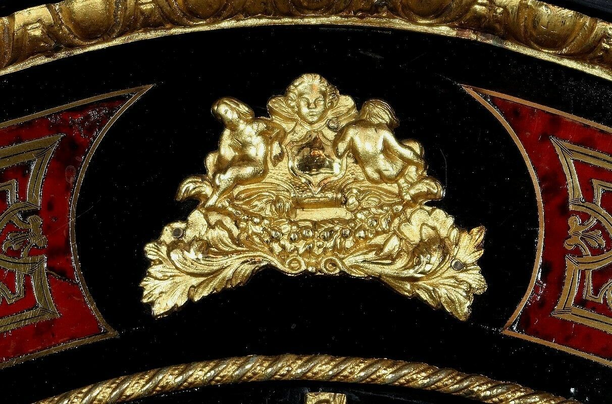 Small Cabinet In Boulle Marquetry, Napoleon III, 19th Century photo buy