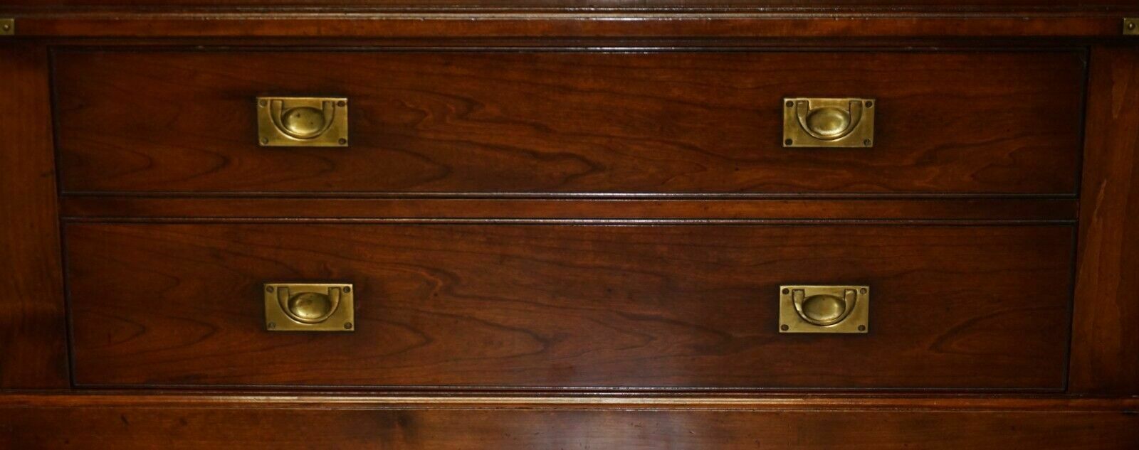 4750.0 1 Of 2 Harrods London Kennedy Mahogany Bookcase Home Bar Cabinet Faux Books photo
