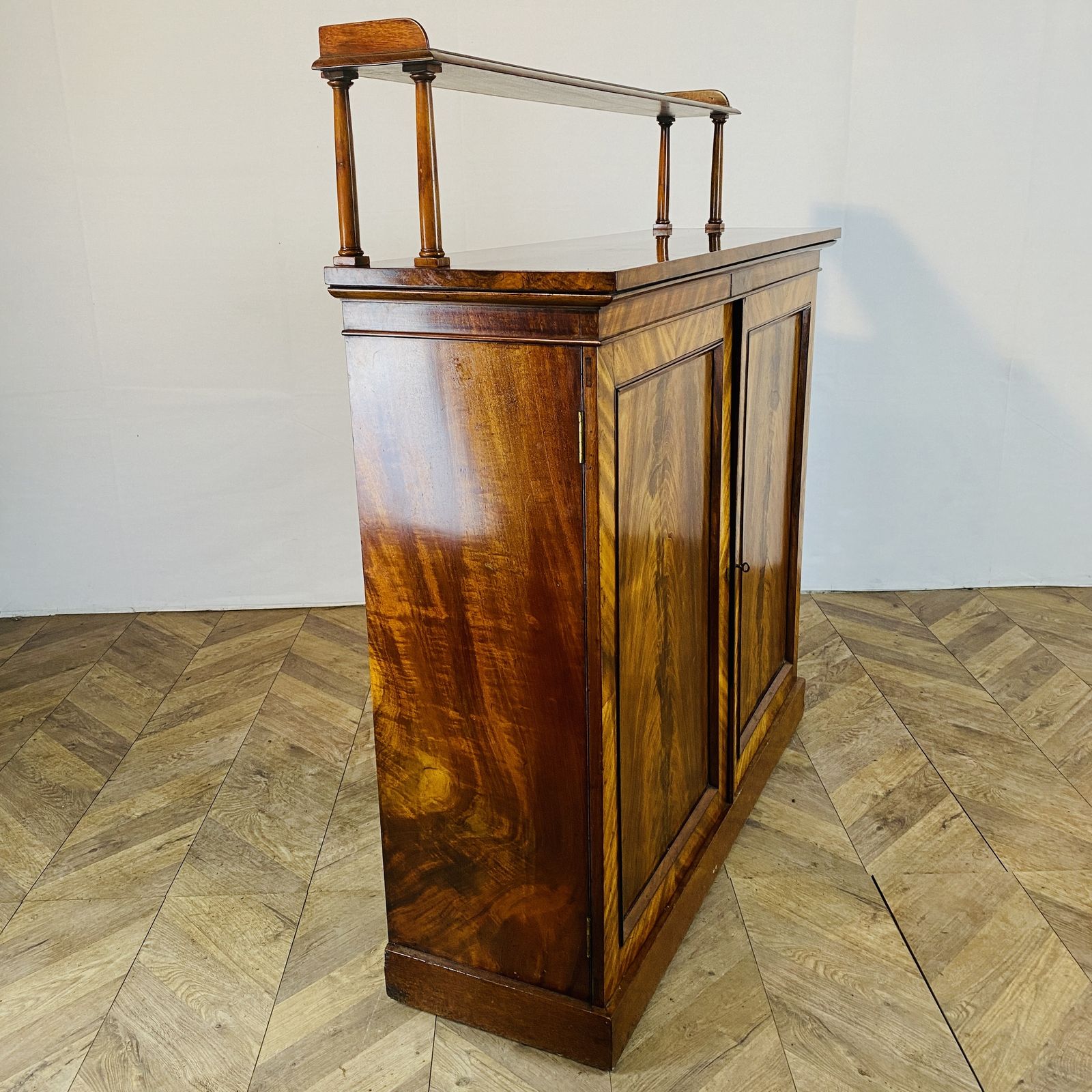 Antique English Mahogany Chiffonier With Upstand, 19th Century photo buy
