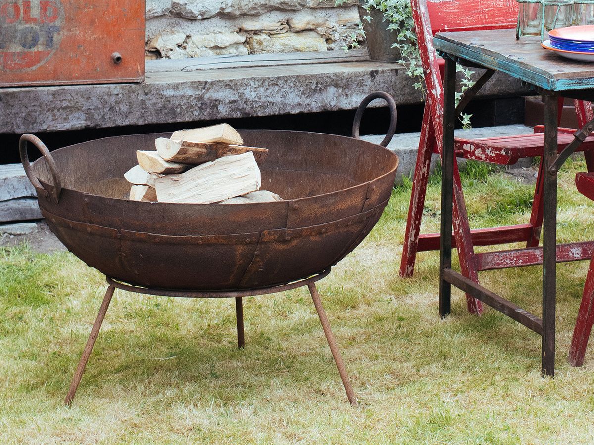 Kadai Fire Bowl Large, Traditional