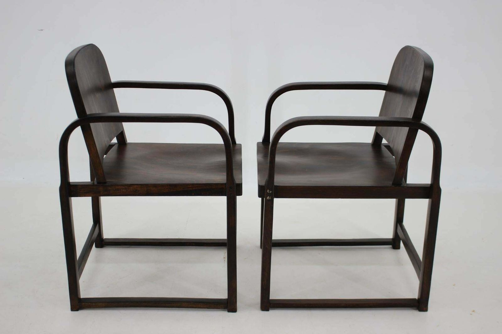 1930s Pair Of Thonet Bentwood Armchairs A745 By Tatra,Czechoslovakia photo furniture