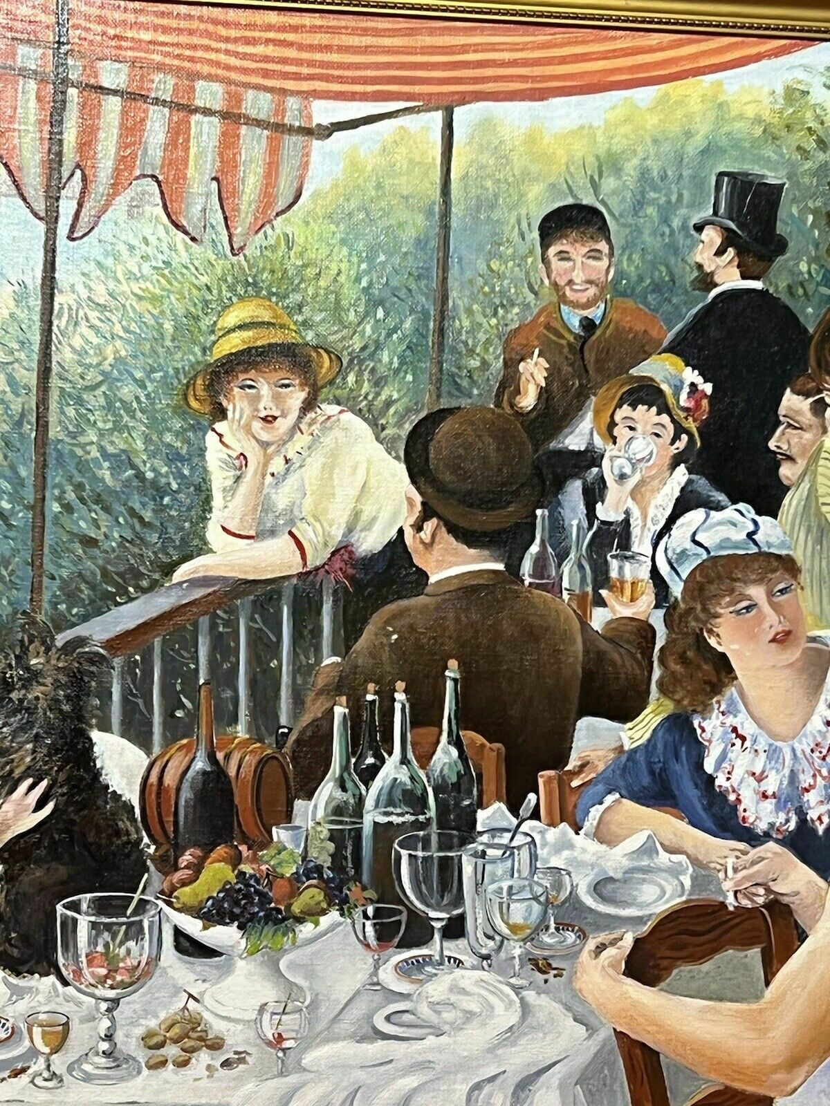 photo for sale Fine Art Painting 'Luncheon Of The Boating Party' After Renoir By John Wickens
