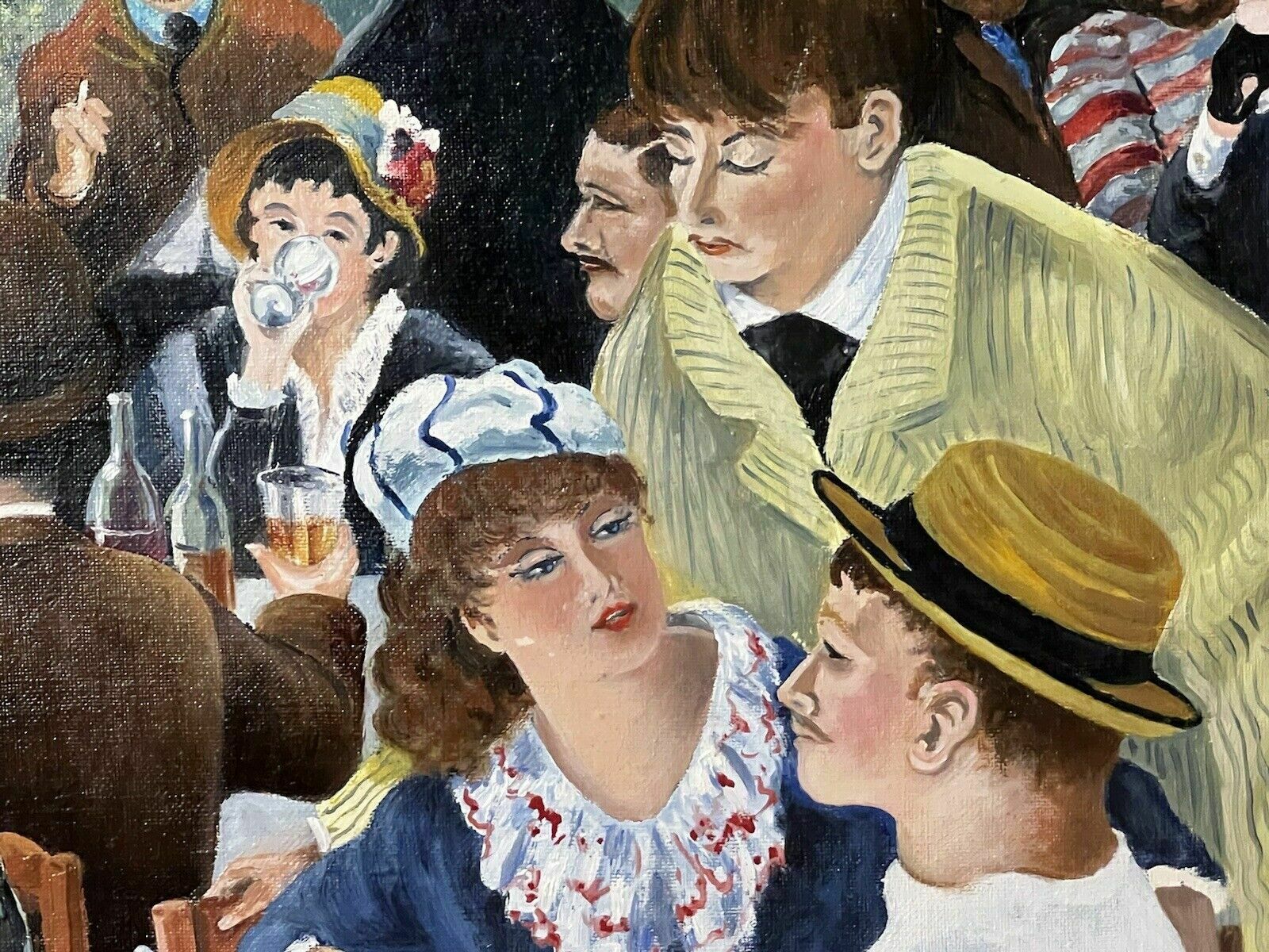 photo vinterior Fine Art Painting 'Luncheon Of The Boating Party' After Renoir By John Wickens