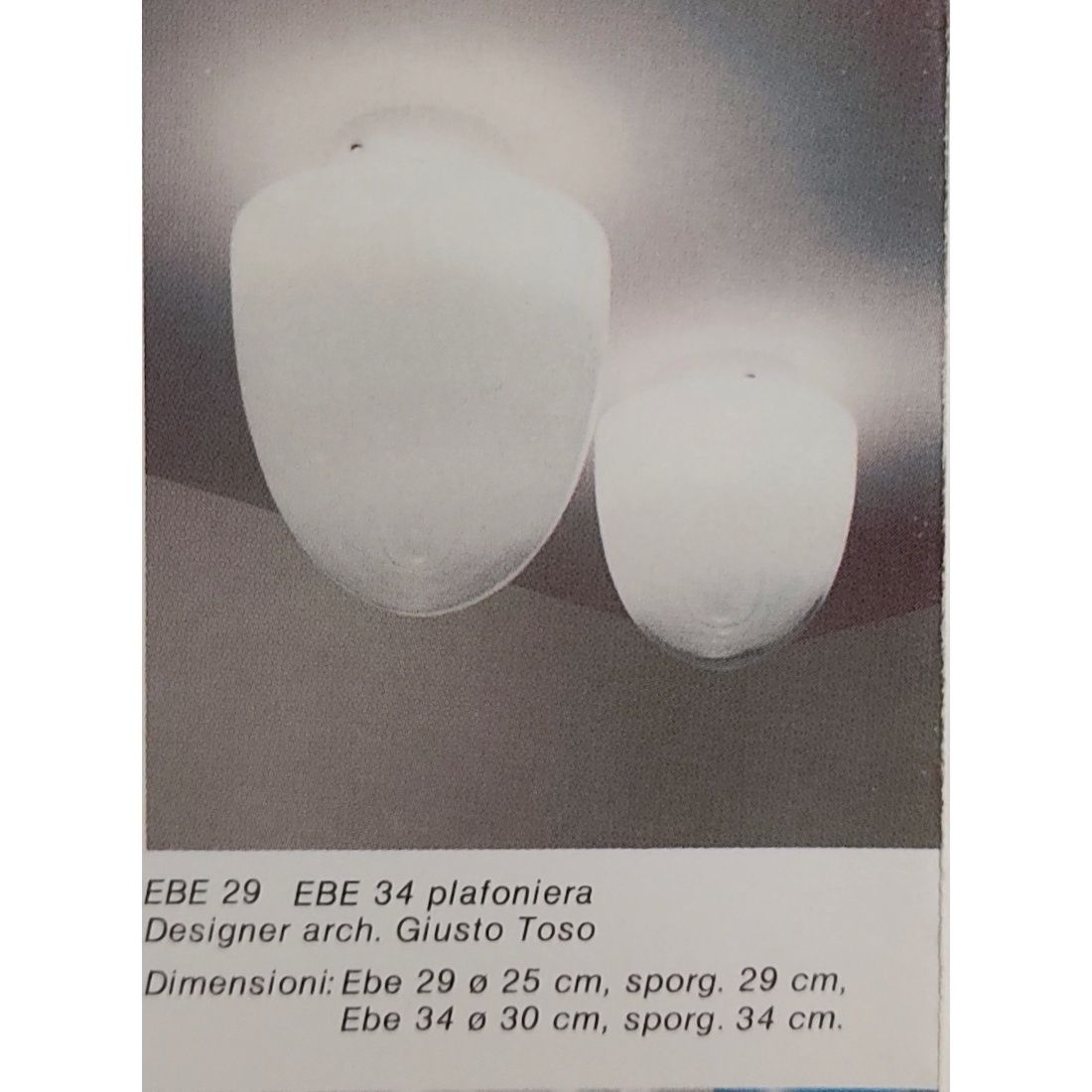 “Ebe 34”  Ceiling Light In Murano Glass By Giusto Toso For Leucos, 1970s photo vinterior