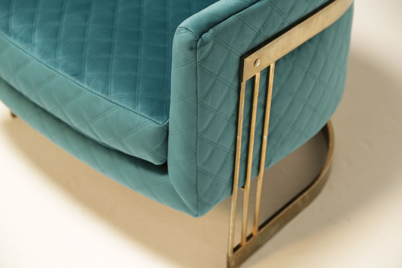 Mid Century Brass Plated Tub Chair photo buy