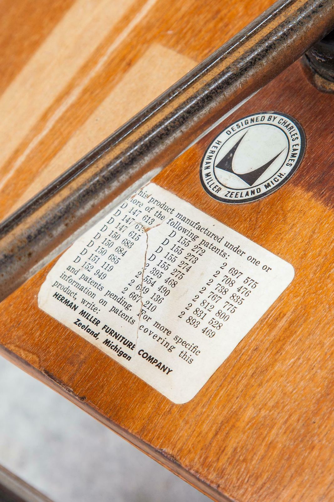 Early Herman Miller Lcm Lounge Chair Labelled photo buy