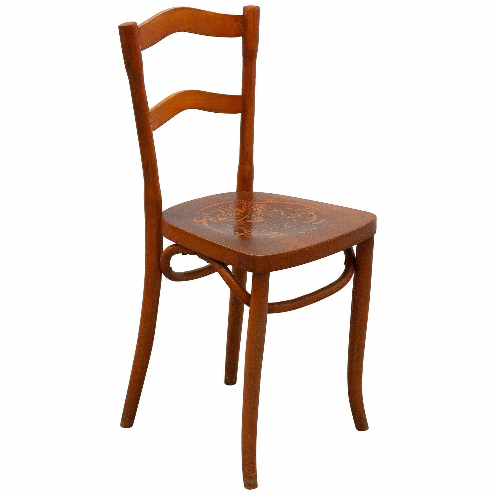 Art Nouveau Side Chair Designed By Thonet, Austria, 1910 photo vinterior
