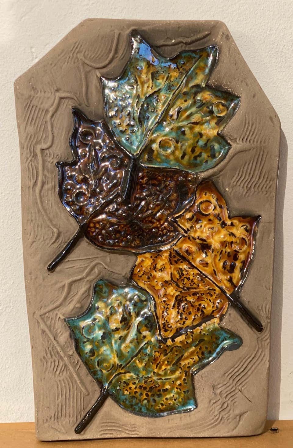 Ceramic Relief Tile Designed By Aimo Nietosvuori For Jie Gantofta, 1970s Sweden photo for sale