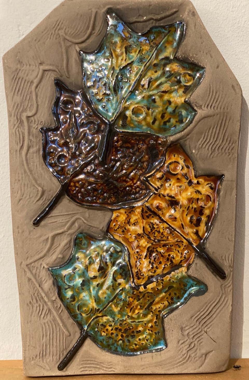Ceramic Relief Tile Designed By Aimo Nietosvuori For Jie Gantofta, 1970s Sweden photo Home Fixtures