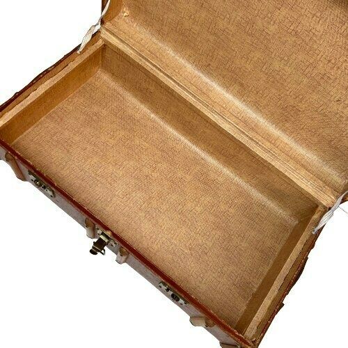 Xxl Antique English Wood Banded Steamer Trunk, Blanket Box, Vintage Industrial Storage photo vinterior