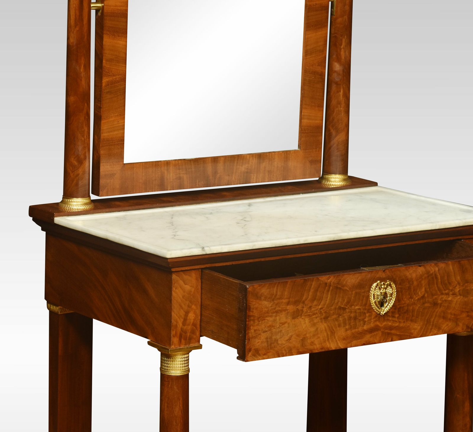 French Ormolu Mounted Empire Dressing Table photo furniture