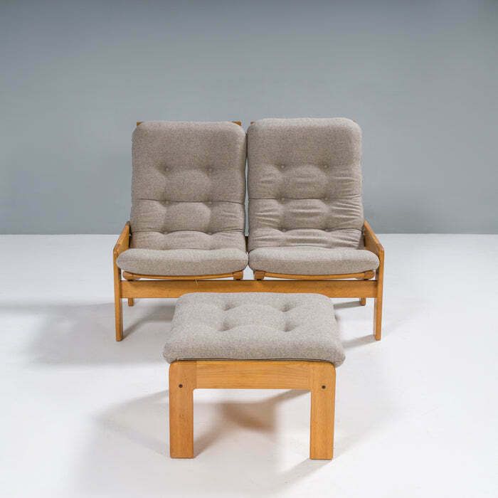 Yngve Ekström For Swedese Set Of Two Sofas And Footstool Set, 1960s photo buy