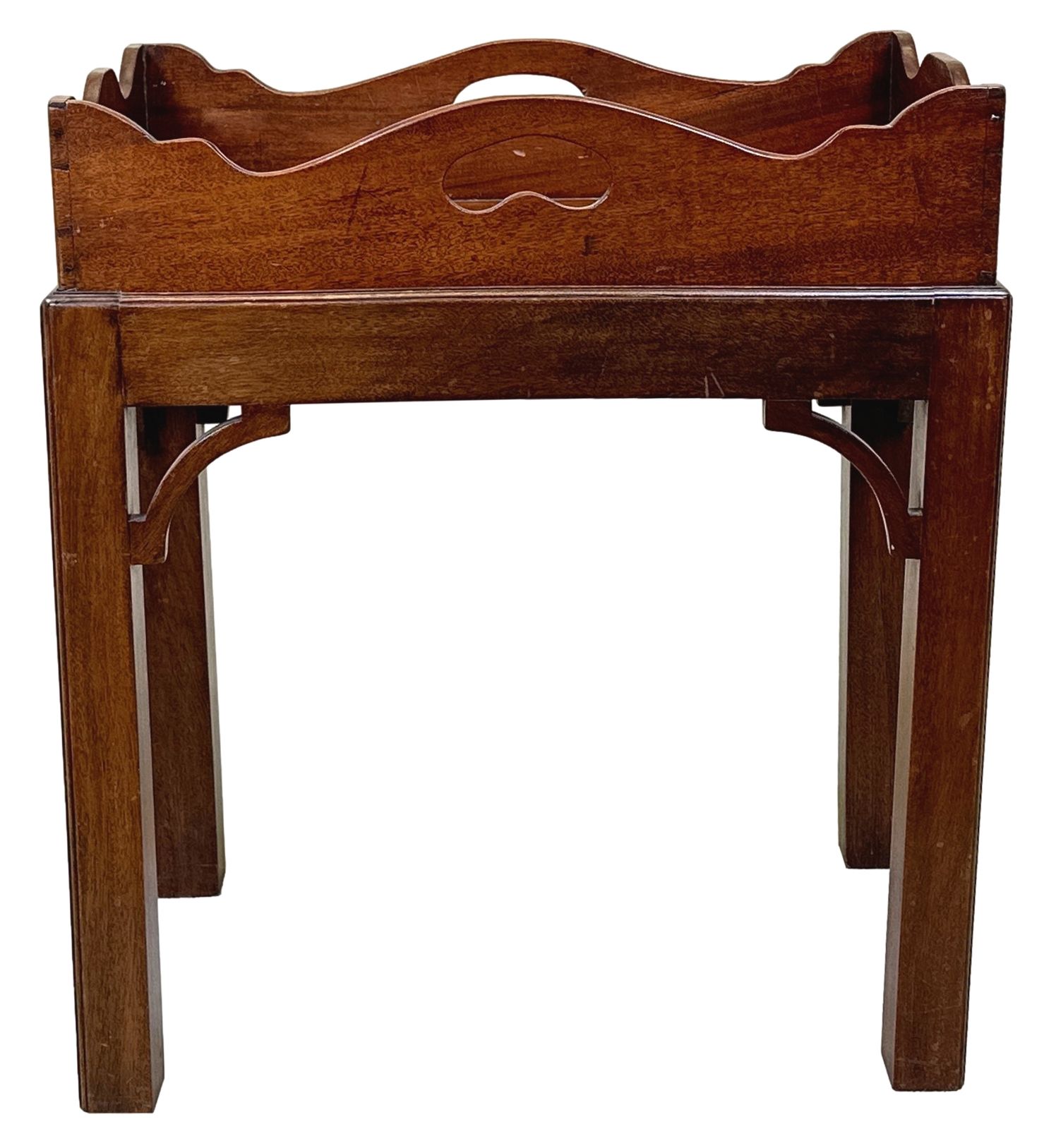Small Georgian Mahogany Butlers Tray On Stand (England, Circa 1800) photo furniture