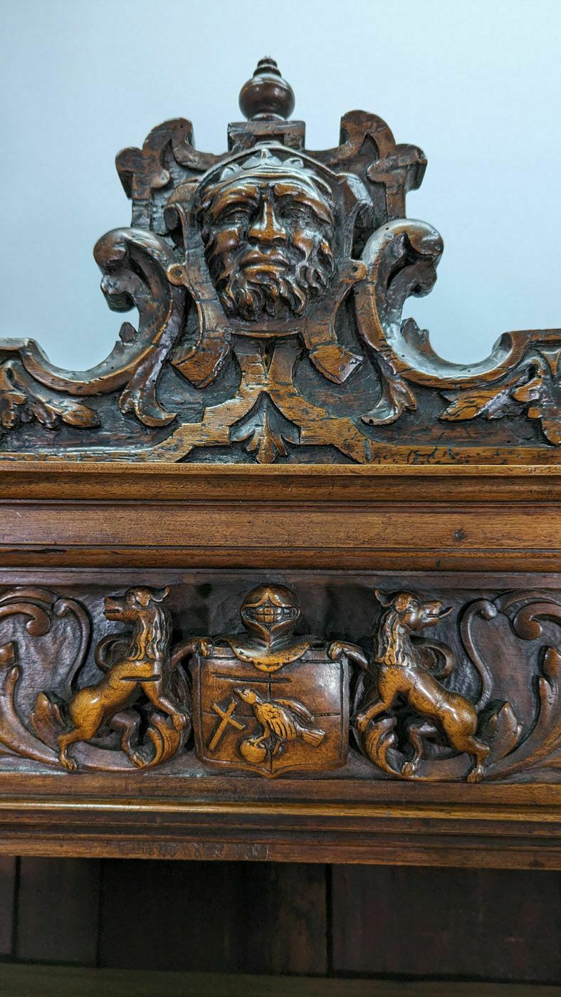 Two Louis XIII Shrunken Bodies In Walnut 18th Century photo vintage