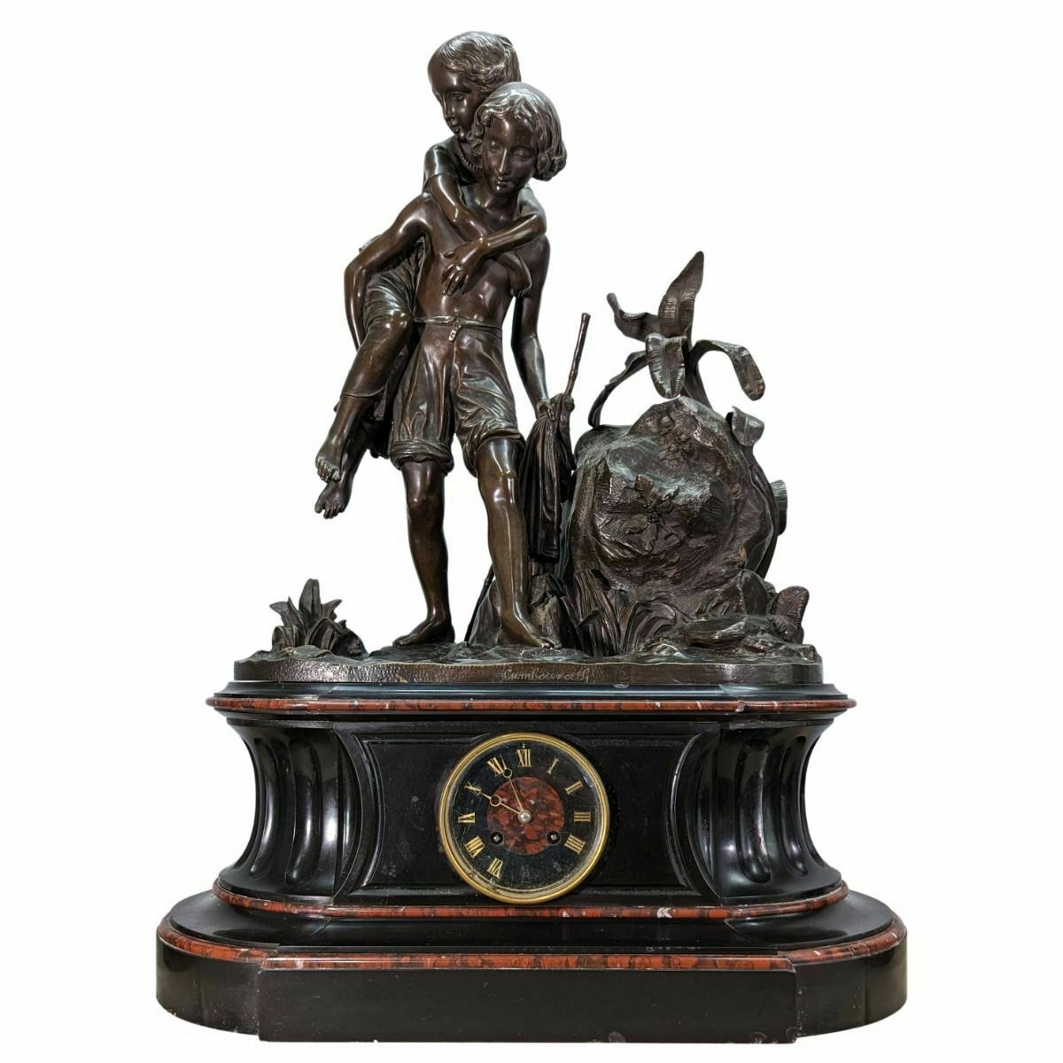 19th Century Bronze Trim Paul And Virginia By Charles Cumberworth "The Passage Of The Torrent" photo furniture