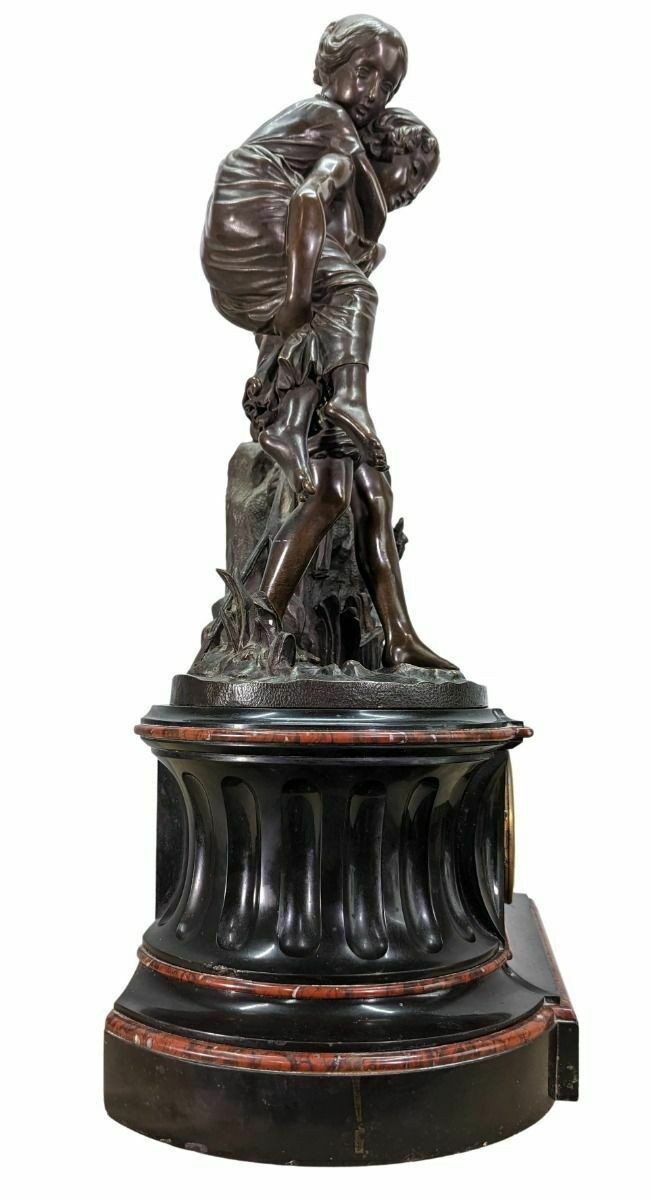 photo furniture 19th Century Bronze Trim Paul And Virginia By Charles Cumberworth "The Passage Of The Torrent"