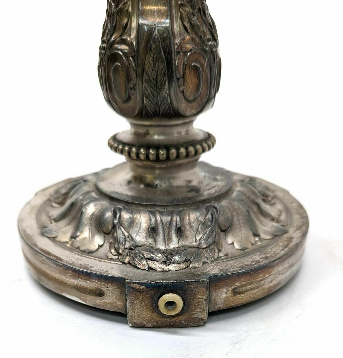 photo vintage Pair Of Art Nouveau Candlesticks By Gallia
