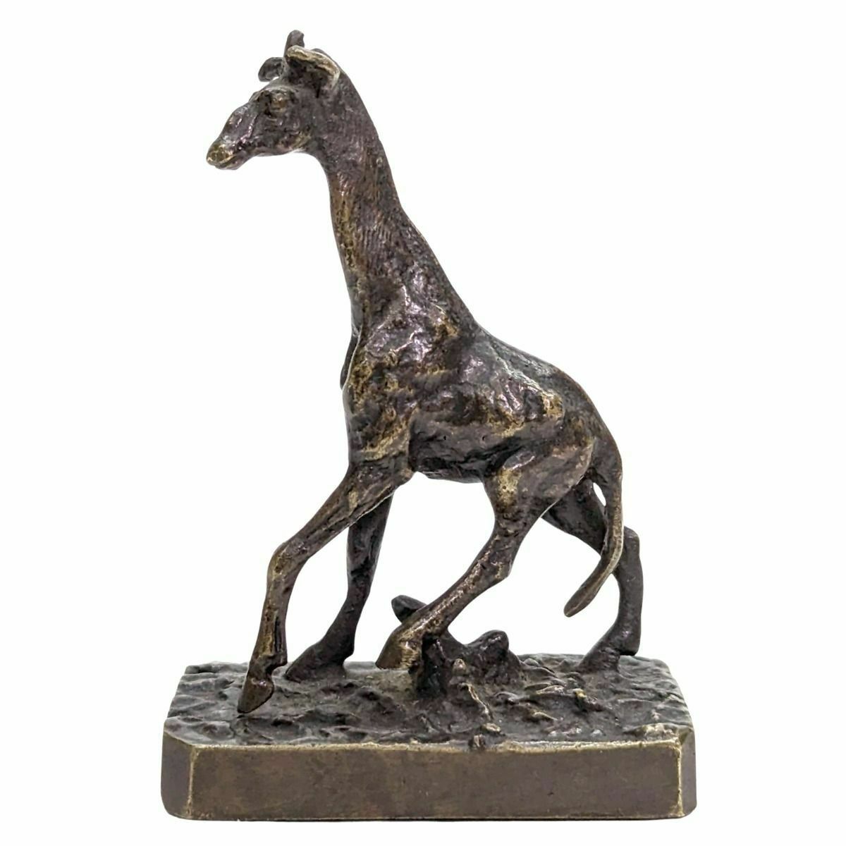 Miniature Animal Bronze The Giraffe Xixth Century