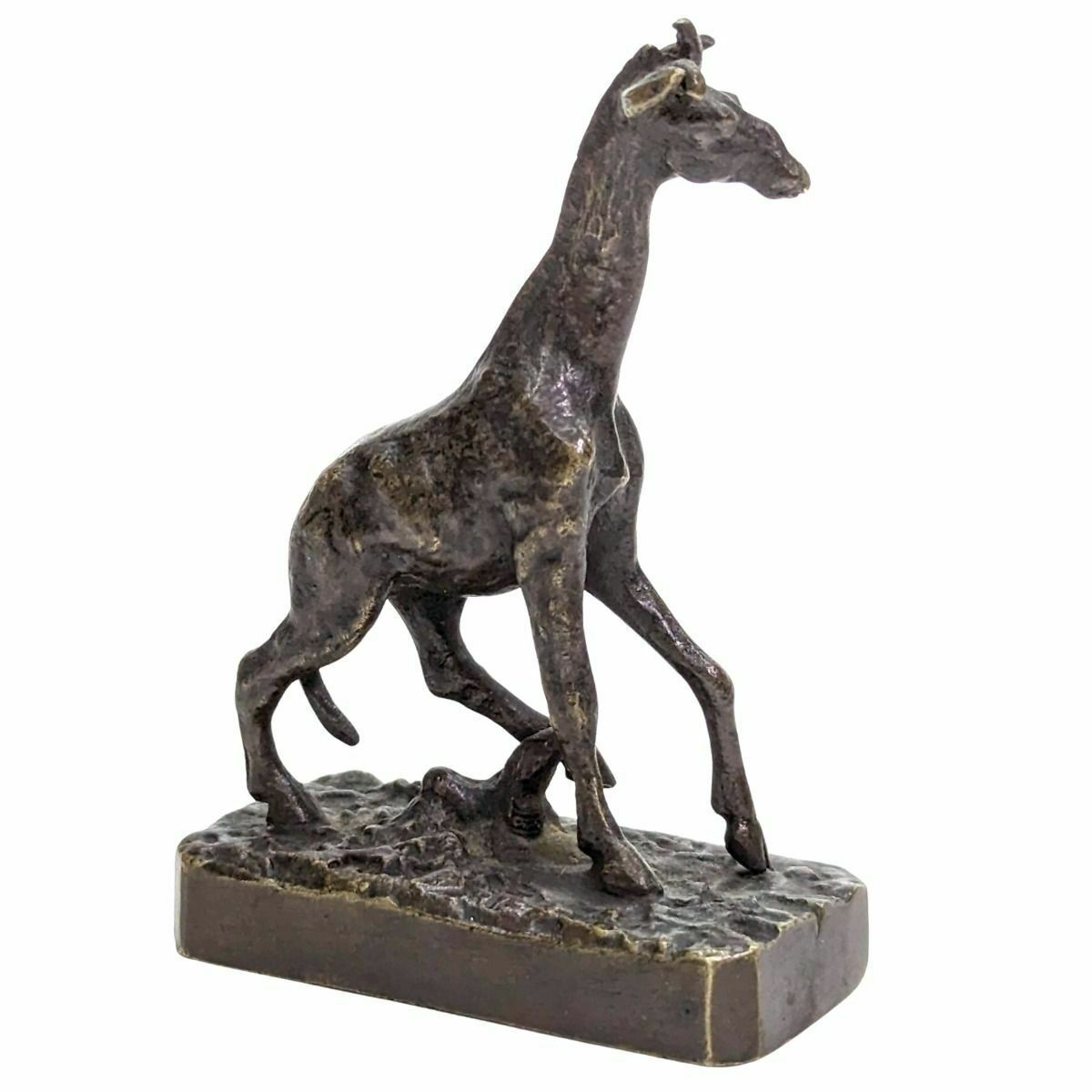 Miniature Animal Bronze The Giraffe Xixth Century photo for sale