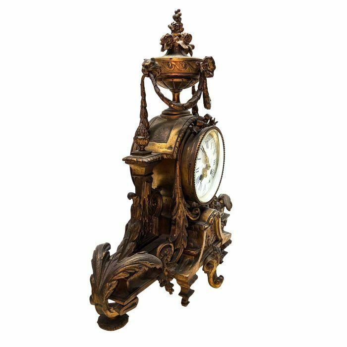 Louis XVI Style Gilt Bronze Mantel Clock photo 1055.0
