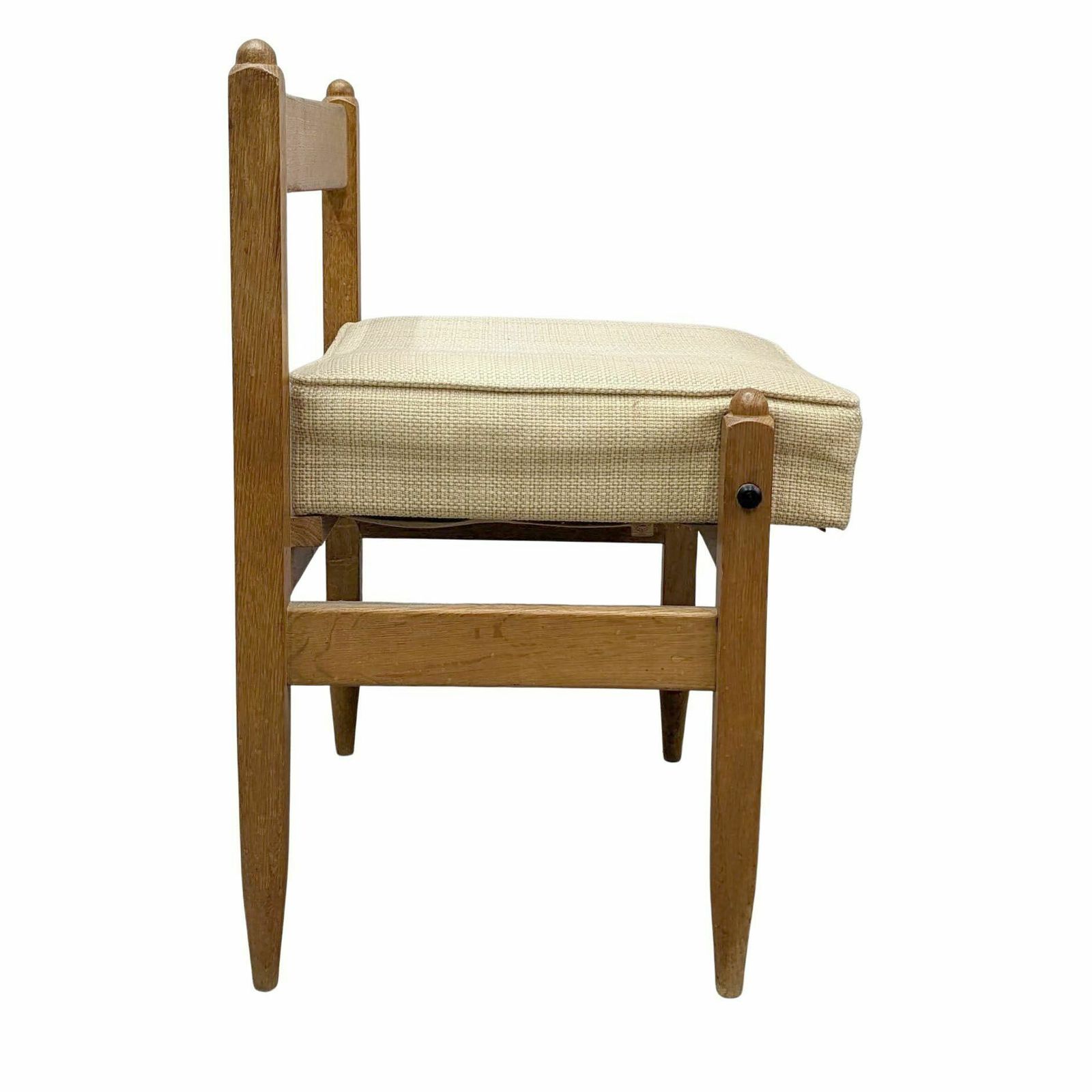 Oak Chair From The 1950 Guillerme And Chambron Period photo Furniture
