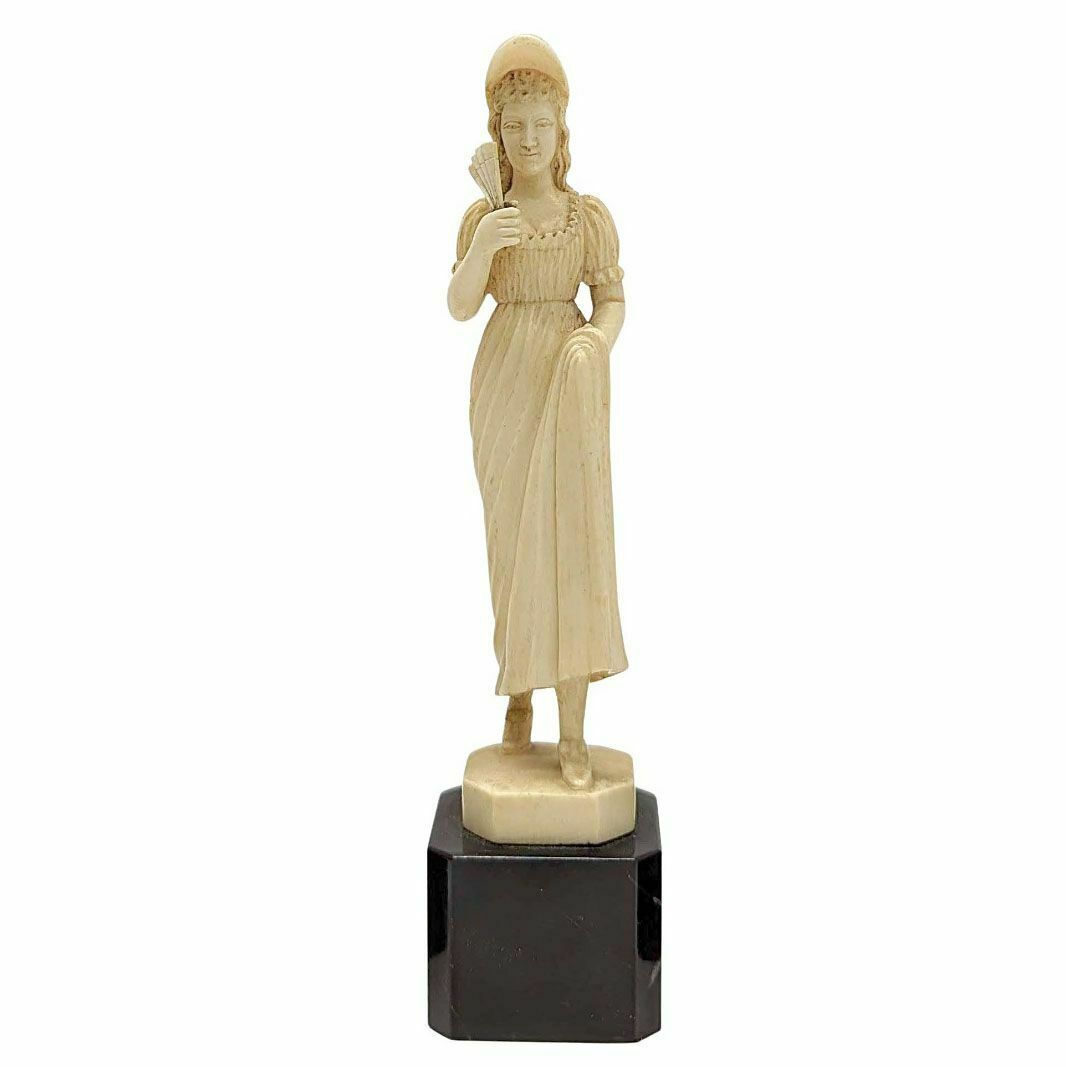 Statuette Of Josephine Carved In Ivory From Dieppe, 19th Century