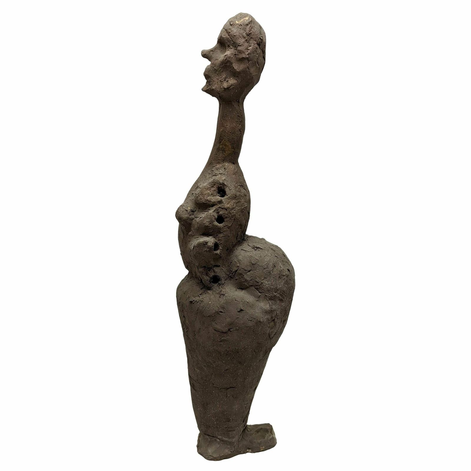 Anthropomorphic Sculpture In Terracotta, 60s photo Home Decor