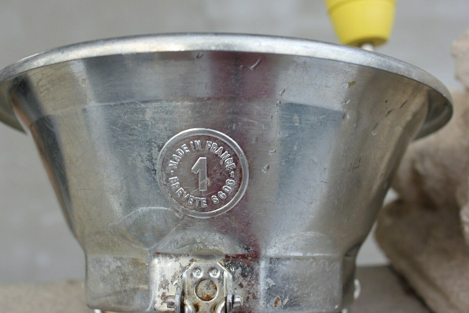 French Hand Food Mill Moulin Legumes, Metal Kitchen Utensil For Mashing Soft Foods photo vinterior
