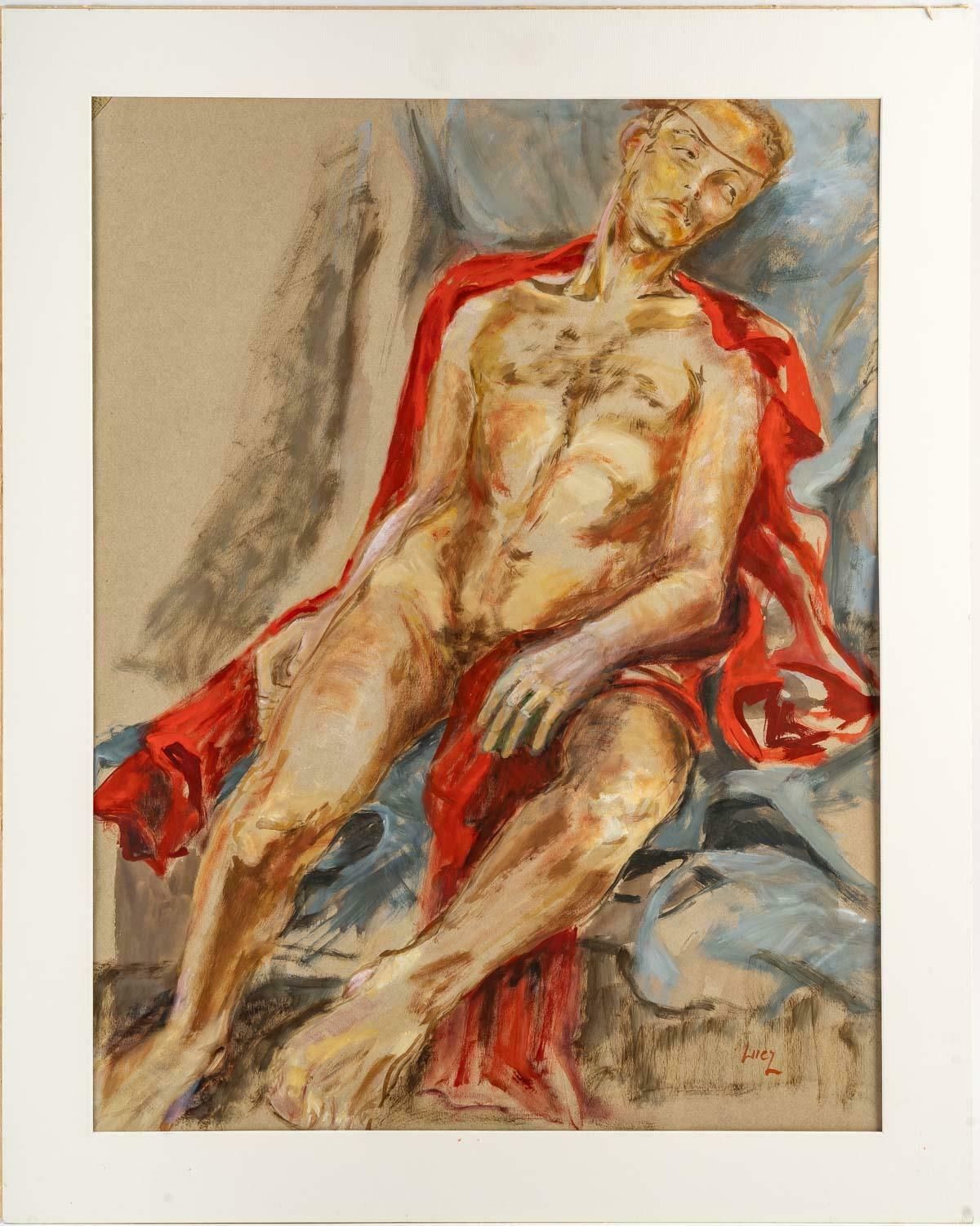 Painting On Paper By Luez 20th Century photo Art