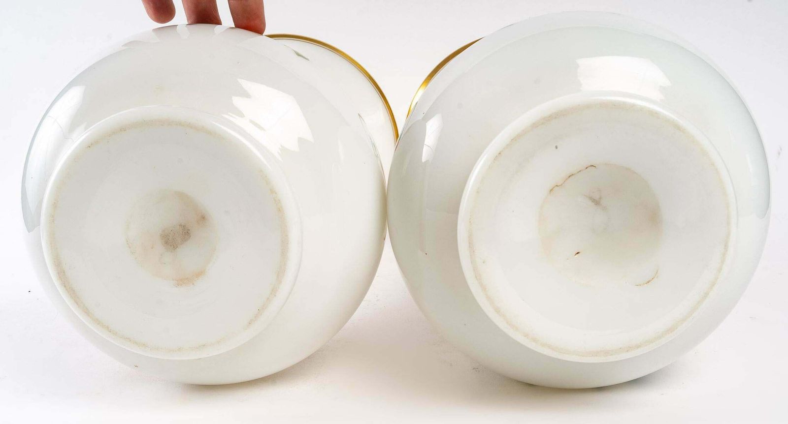 Pair Of Baccarat Opaline Vases 19th Century photo furniture