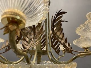photo furniture Venetian Murano Glass Tole Chandelier